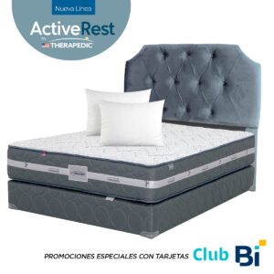 Combo: Colchón Active Rest Firme y Base + Cabecera