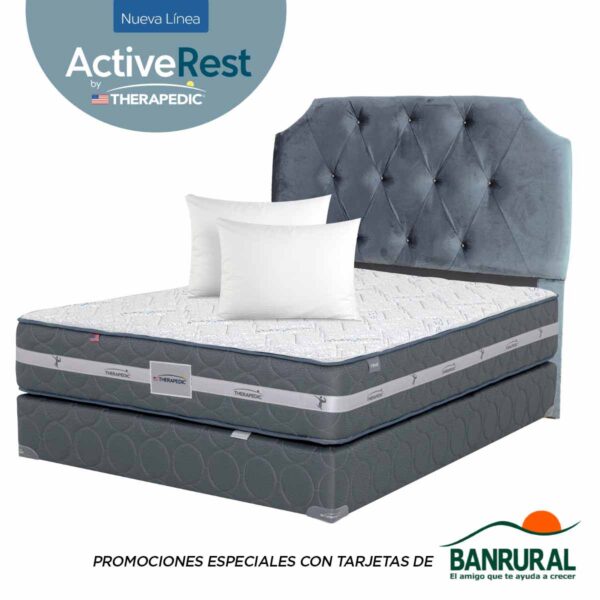 Combo: Colchón Active Rest Firme y Base + Cabecera
