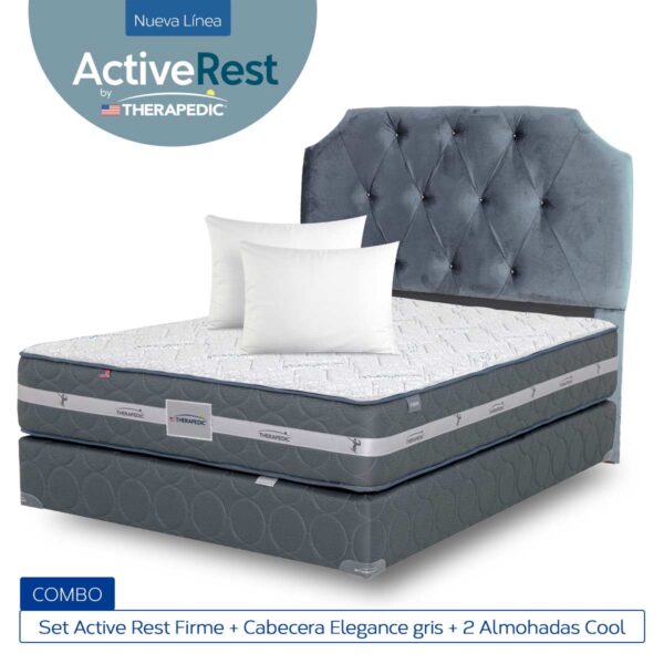 Combo, Set Active Rest, cabecera y 2 almohadas