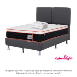 Cyberdays Combo: Camastrón Balance + Colchón Sleep Fitness Comfort + Protector